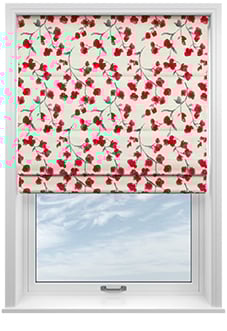 Como, Cherry - Twist&Fit Roman Blind